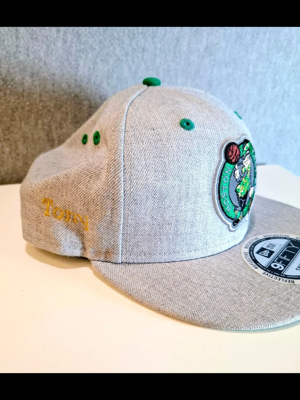 New Era Gray Cap with Celtics Logo